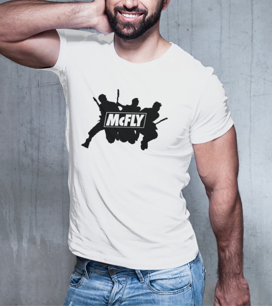 Mcfly Busted Comic Vs Battle Iconic Marteee Fan Collaboration T-Shirt