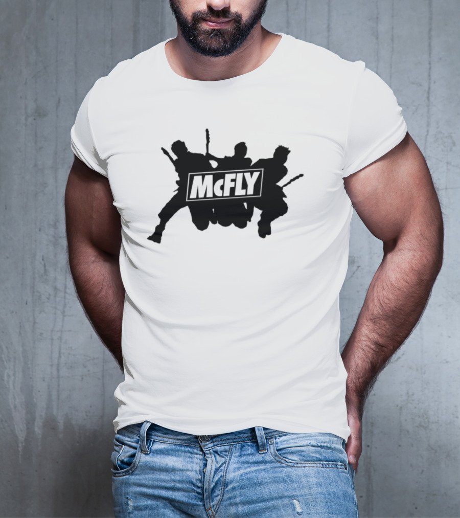Mcfly Busted Comic Vs Battle Iconic Marteee Fan Collaboration T-Shirt