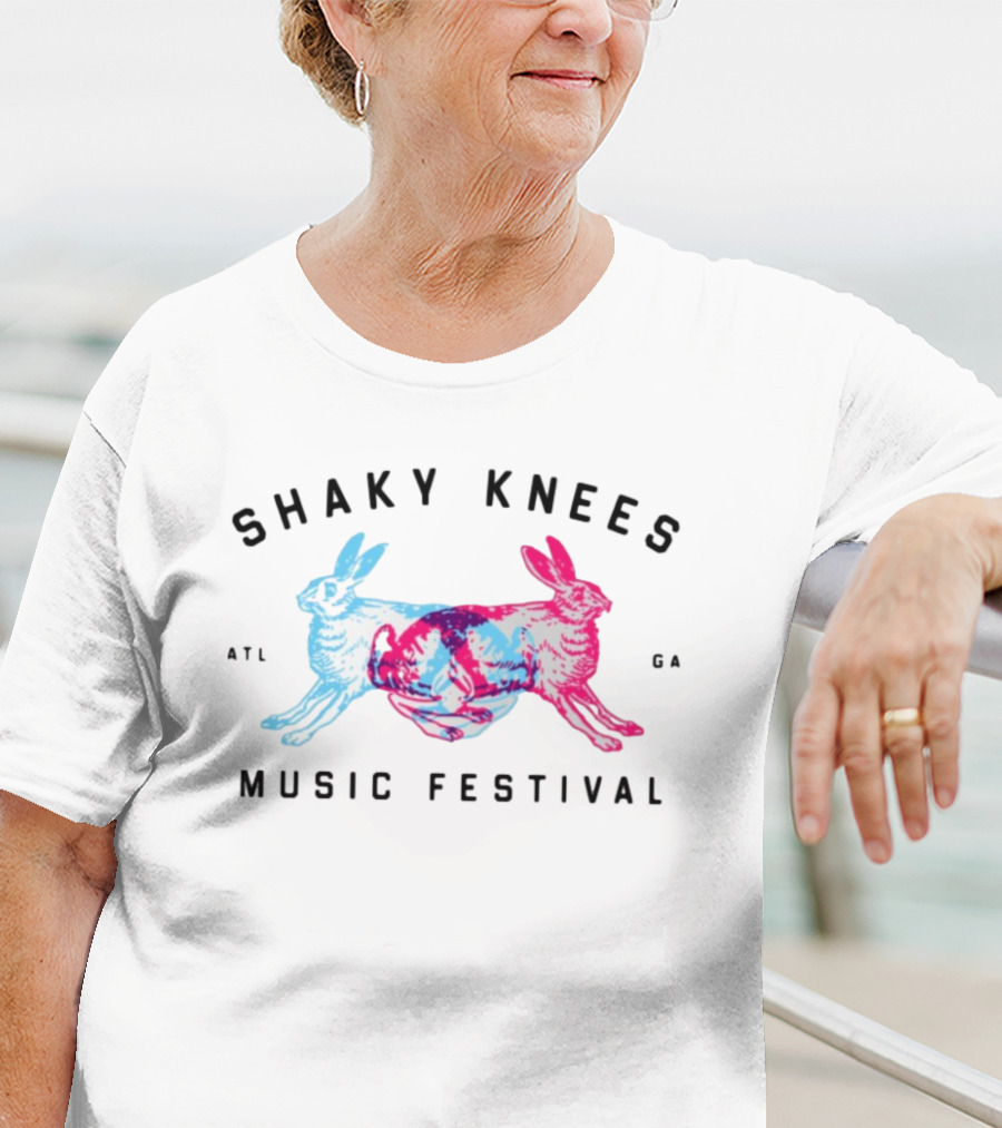 Shaky Knees Music Festival 2013 Multicolored Rabbits T-Shirt