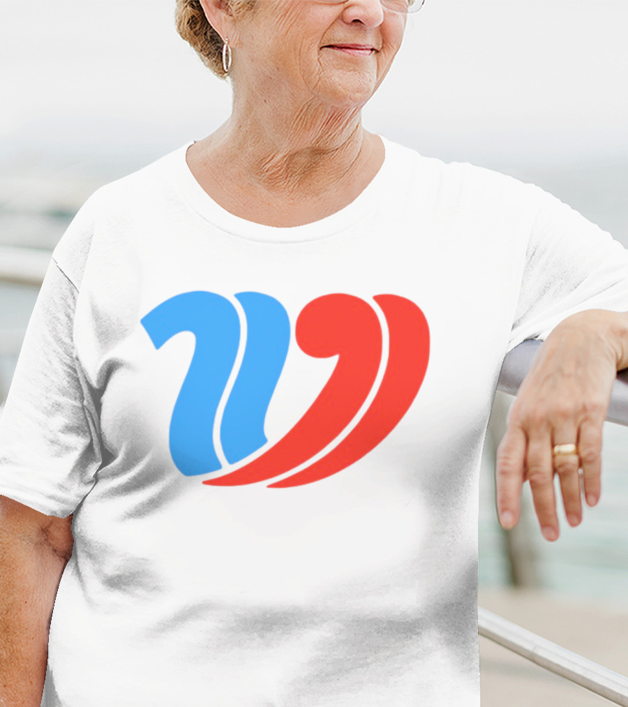 Vulfansa Blue Red Stylized W Icon T-Shirt