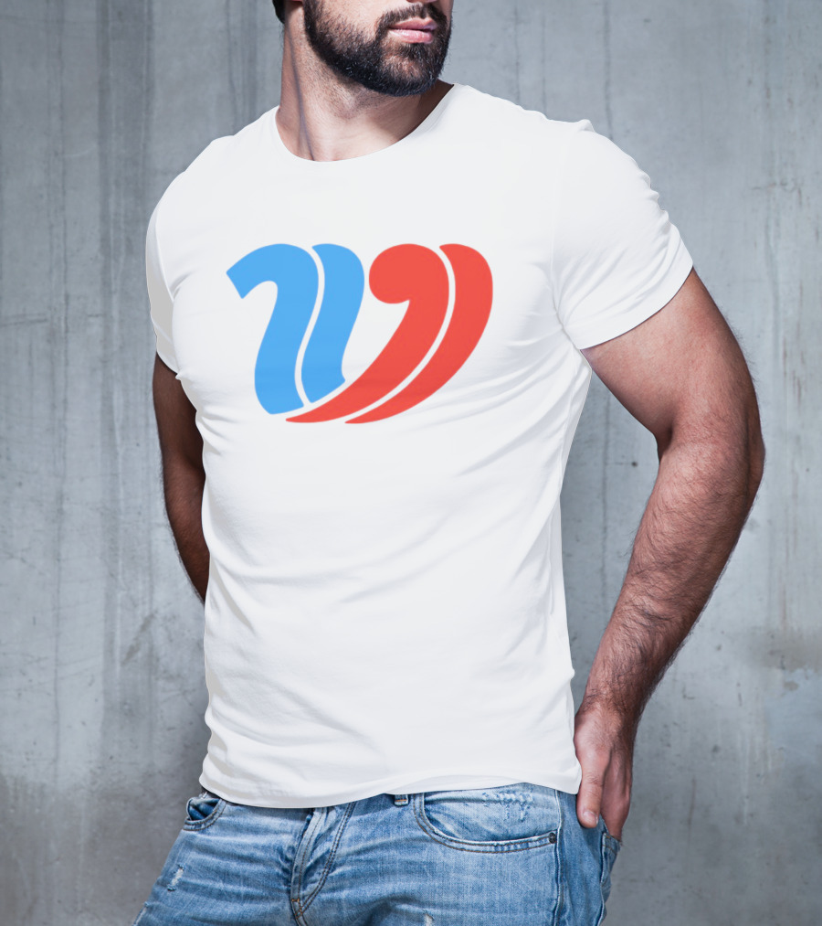 Vulfansa Blue Red Stylized W Icon T-Shirt