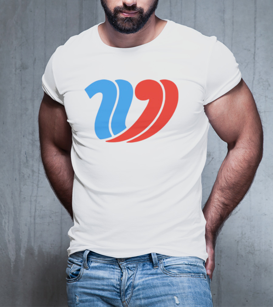 Vulfansa Blue Red Stylized W Icon T-Shirt