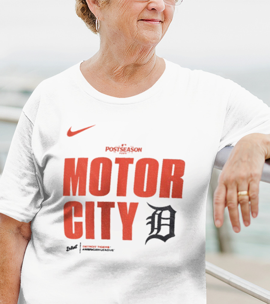 Nike 2025 MLB Postseason Motor City Detroit Tigers T-Shirt