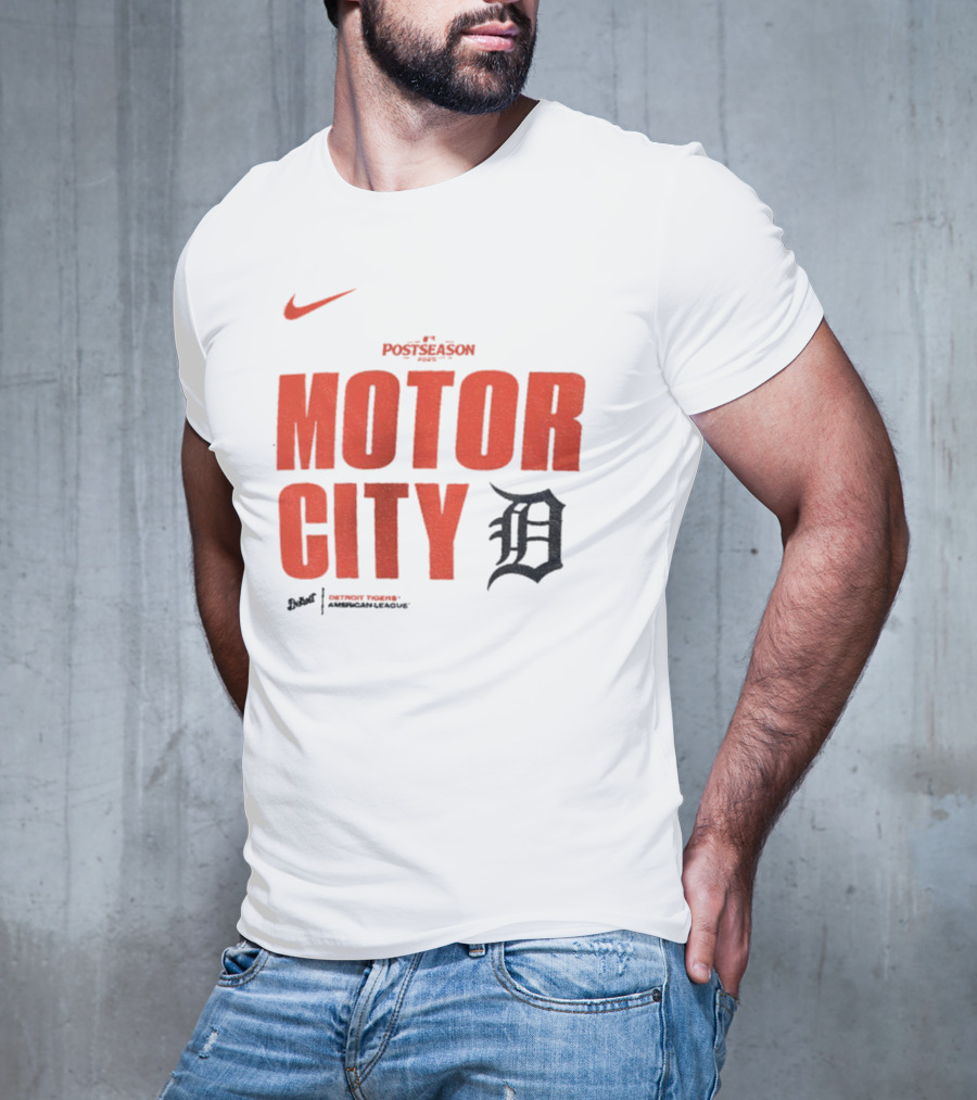 Nike 2025 MLB Postseason Motor City Detroit Tigers T-Shirt