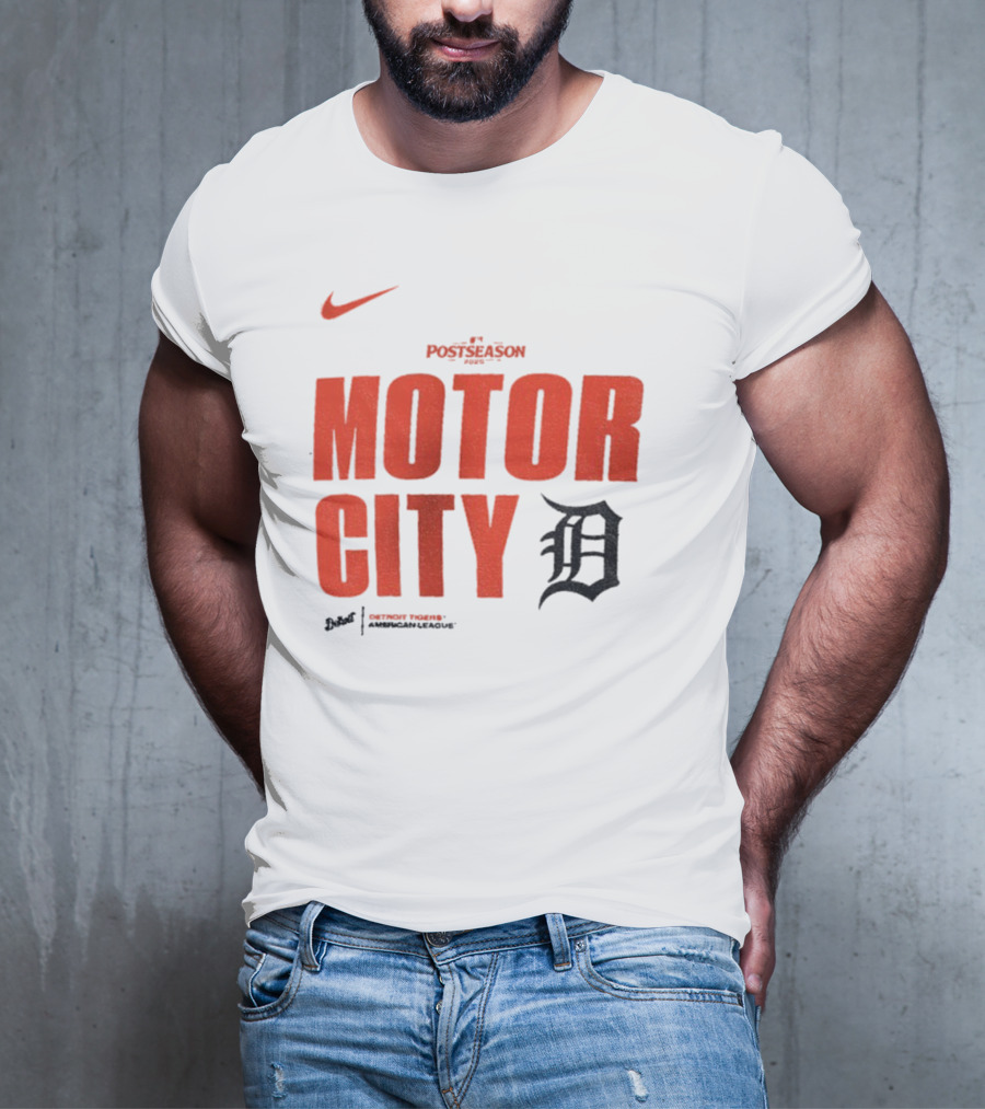 Nike 2025 MLB Postseason Motor City Detroit Tigers T-Shirt