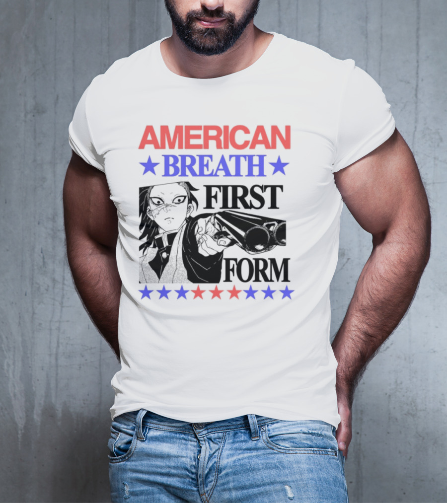 Hoshis American Breath First Form Stars Banner T-Shirt