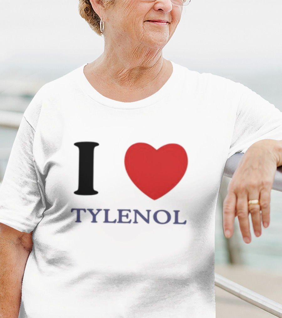 I Heart Tylenol Red Heart Graphic T-Shirt