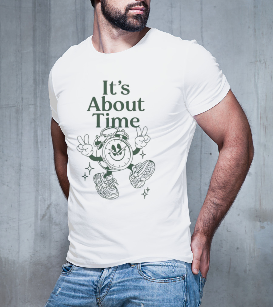 It's About Time Happy Peace Signs Sparkles T-Shirt