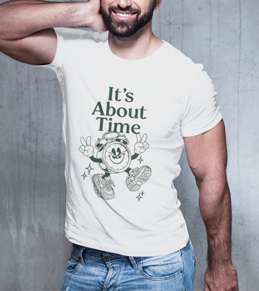 It's About Time Happy Peace Signs Sparkles T-Shirt