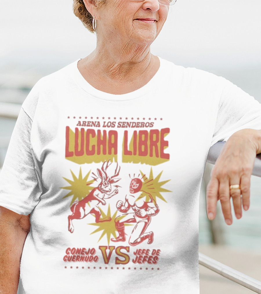 Arena Los Senderos Lucha Libre Conejo Cornudo VS Jefe De Jefes Classic Matchup T-Shirt