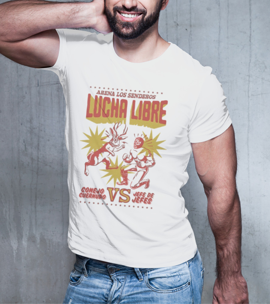 Arena Los Senderos Lucha Libre Conejo Cornudo VS Jefe De Jefes Classic Matchup T-Shirt
