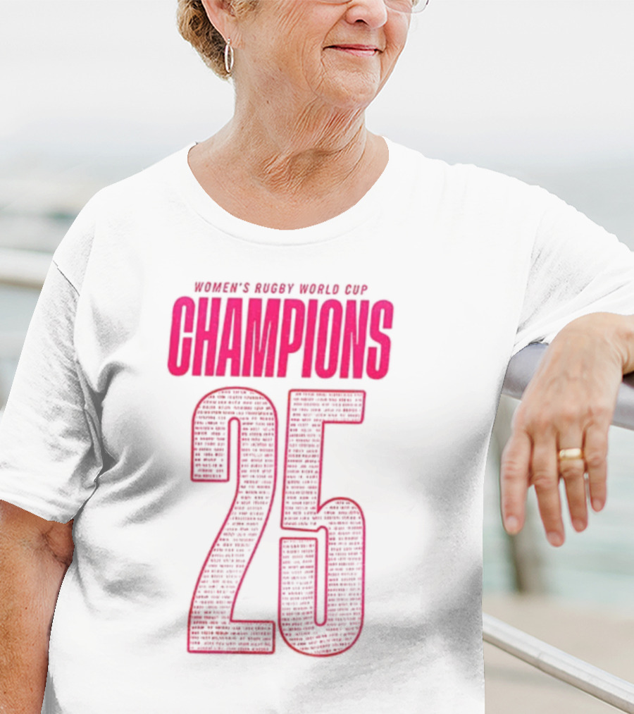 England Women Rugby World Cup Champions 25 T-Shirt