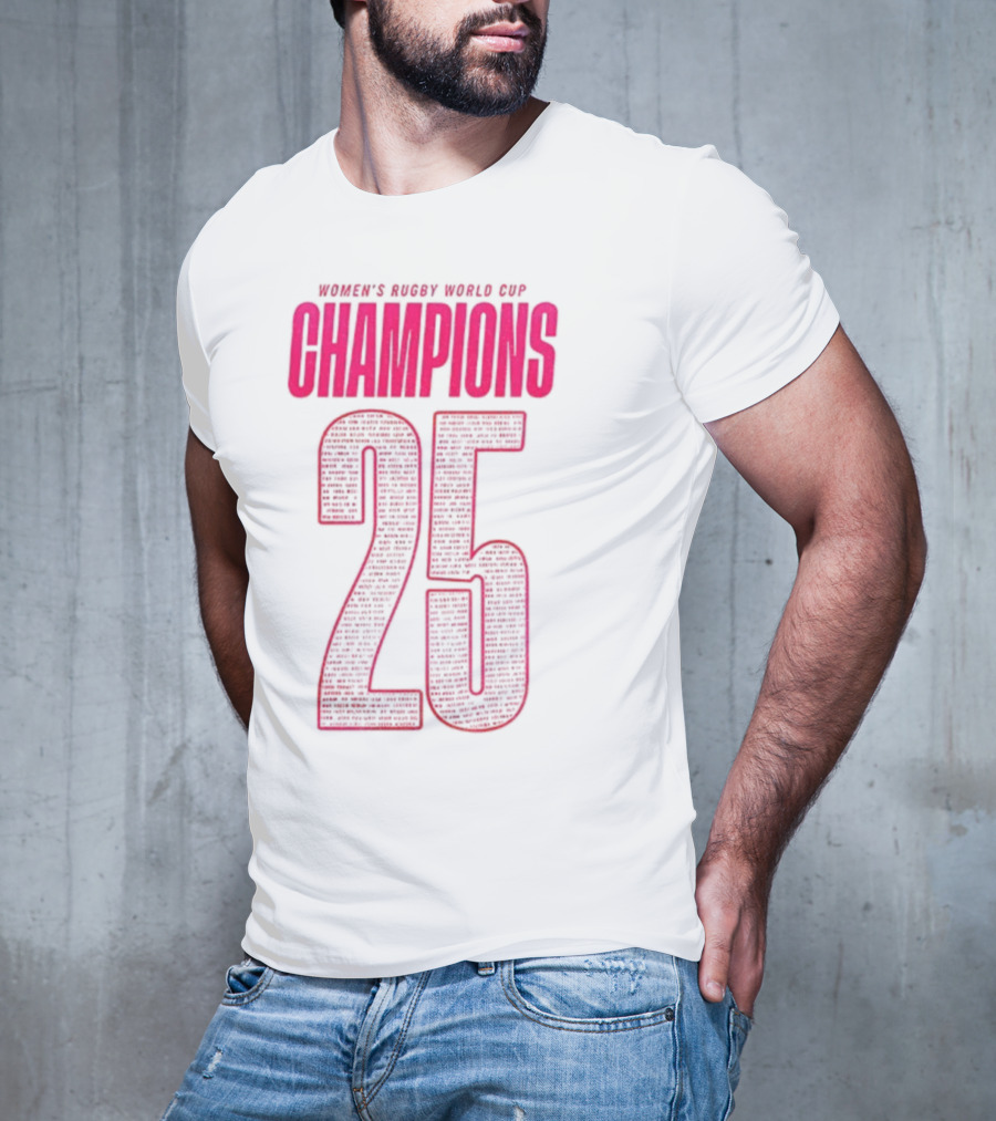 England Women Rugby World Cup Champions 25 T-Shirt