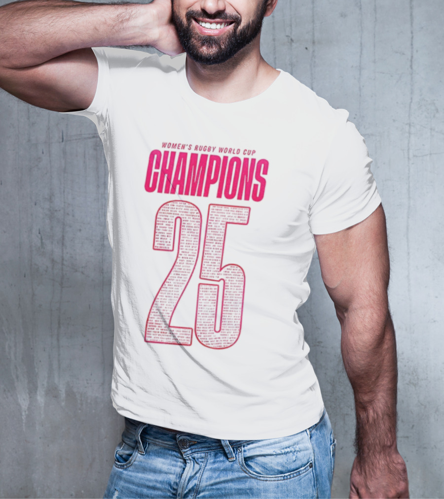 England Women Rugby World Cup Champions 25 T-Shirt