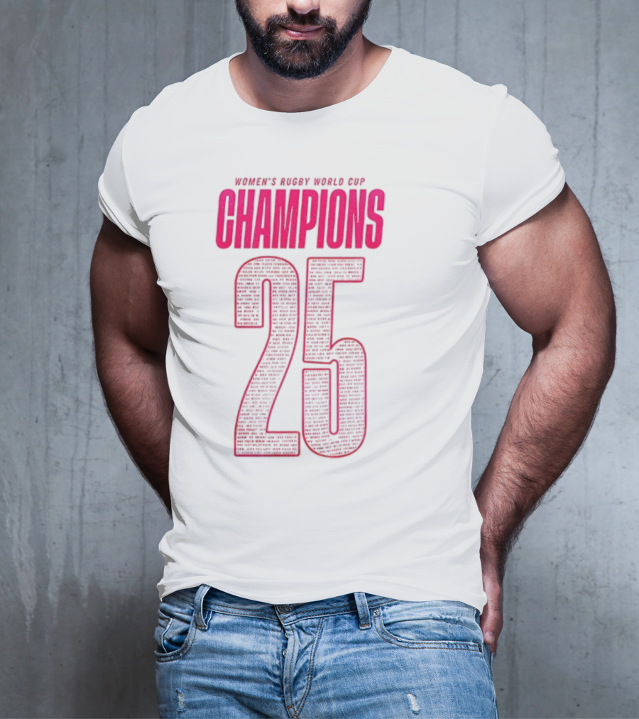 England Women Rugby World Cup Champions 25 T-Shirt