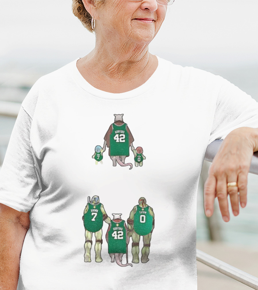 Horford 42 The Jays Ninja Turtles Rondo 7 Tatum 0 Boston Celtics T-Shirt