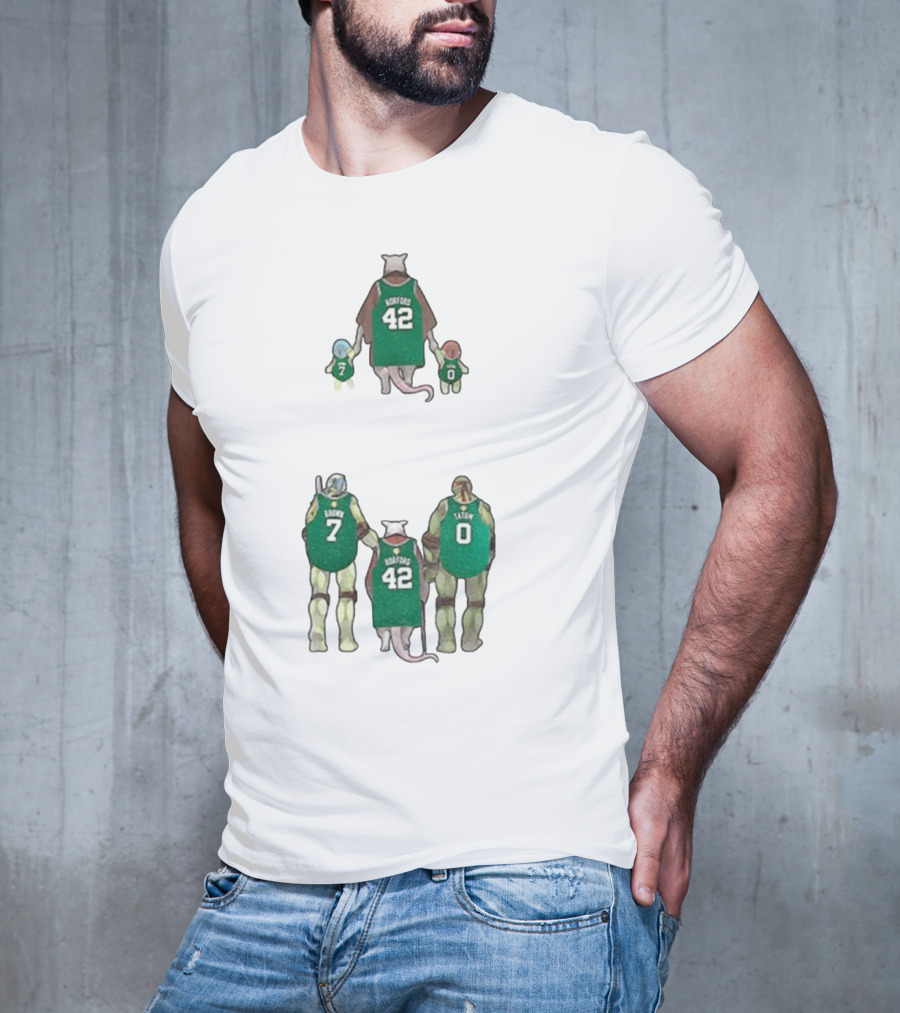 Horford 42 The Jays Ninja Turtles Rondo 7 Tatum 0 Boston Celtics T-Shirt