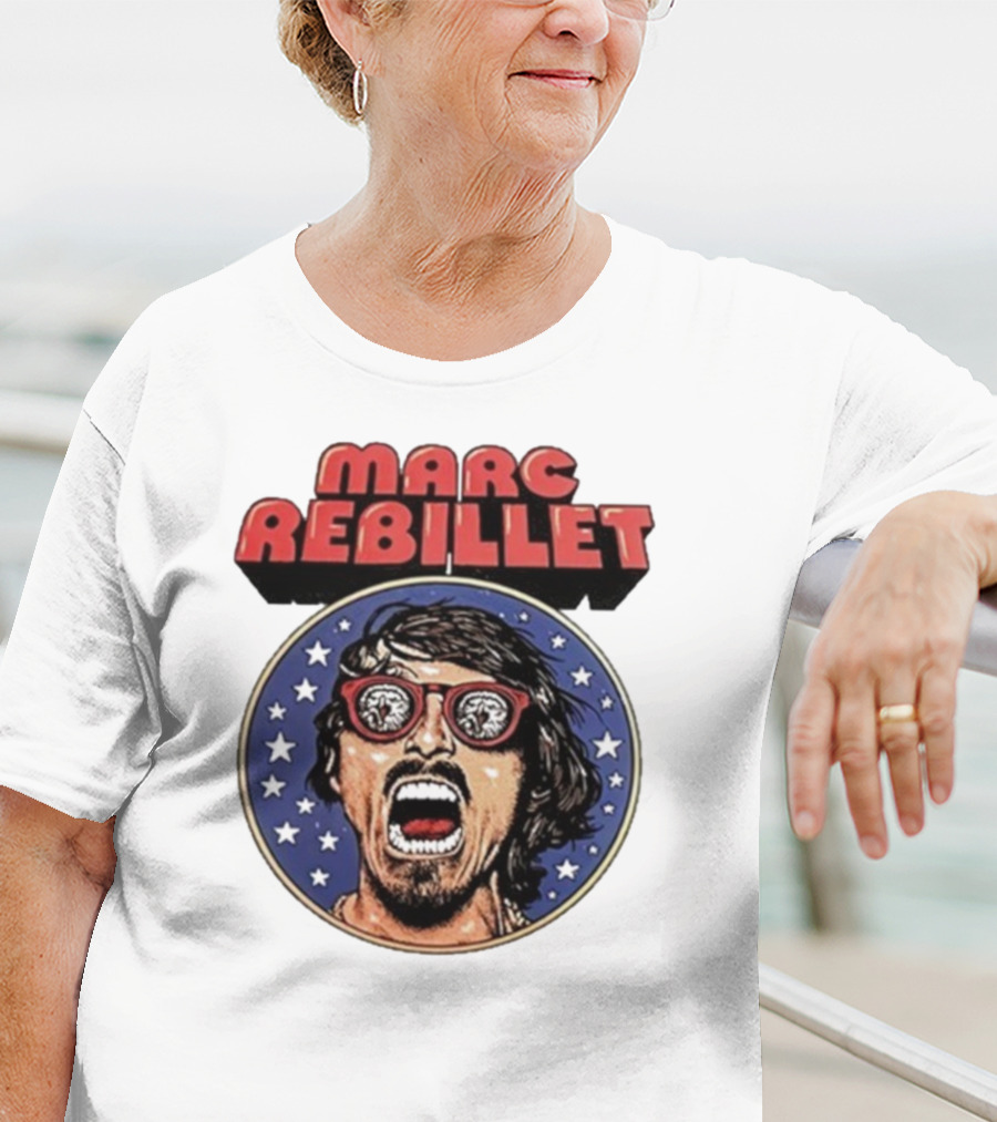 Marc Rebillet North America Tour 2025 Retro Stars Sunglasses Head T-Shirt