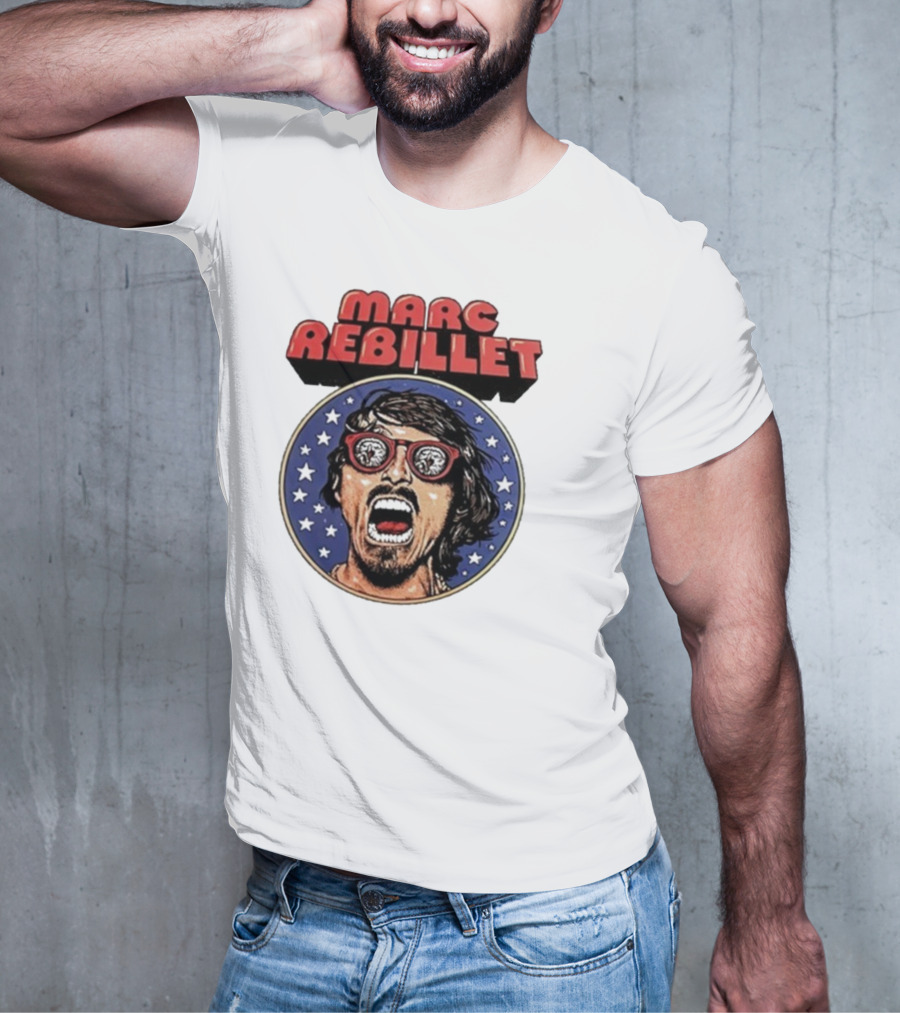Marc Rebillet North America Tour 2025 Retro Stars Sunglasses Head T-Shirt