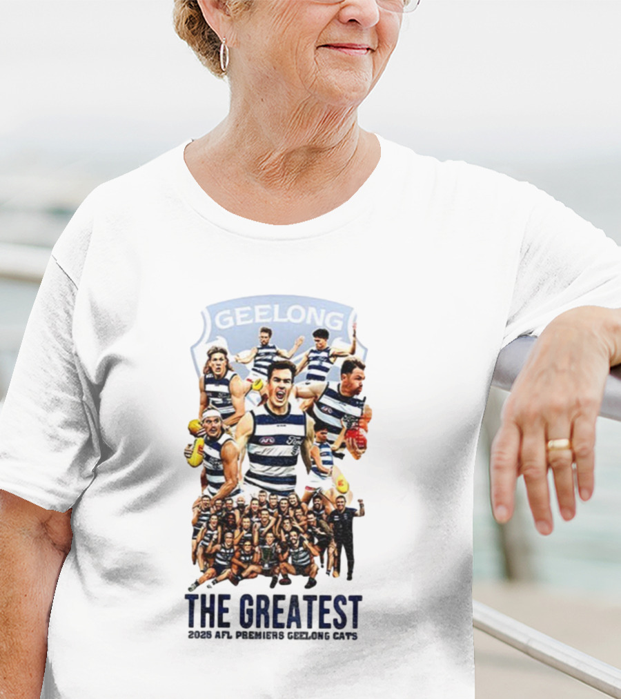 The Greatest Geelong Cats AFL Premiers 2025 Champions T-Shirt