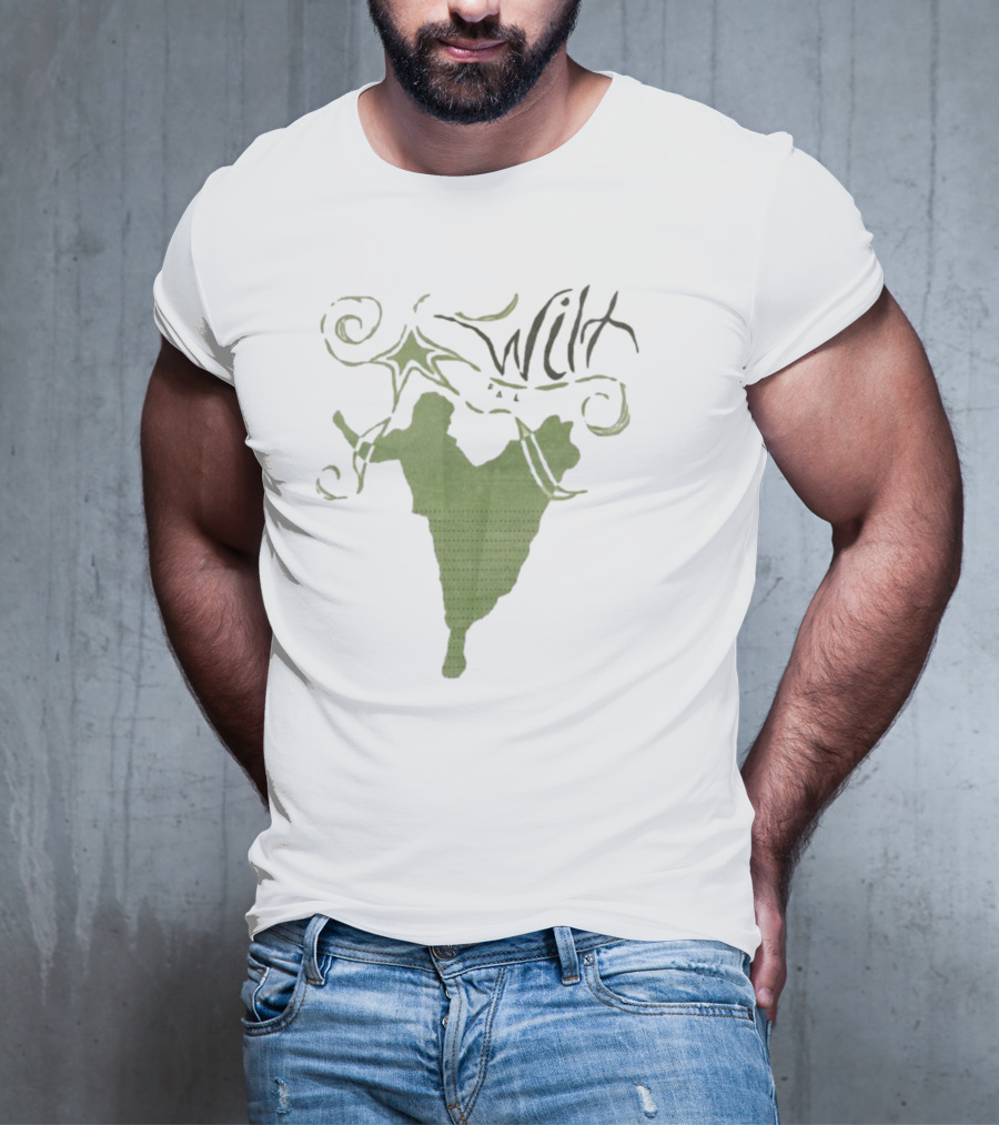 Wilt Fall Tour 2025 Dates Supporting Taylor Acorn Headline Show Swirl Green Silhouette T-Shirt