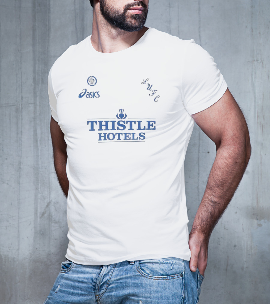 Leeds United LUFC Asics Thistle Hotels T-Shirt