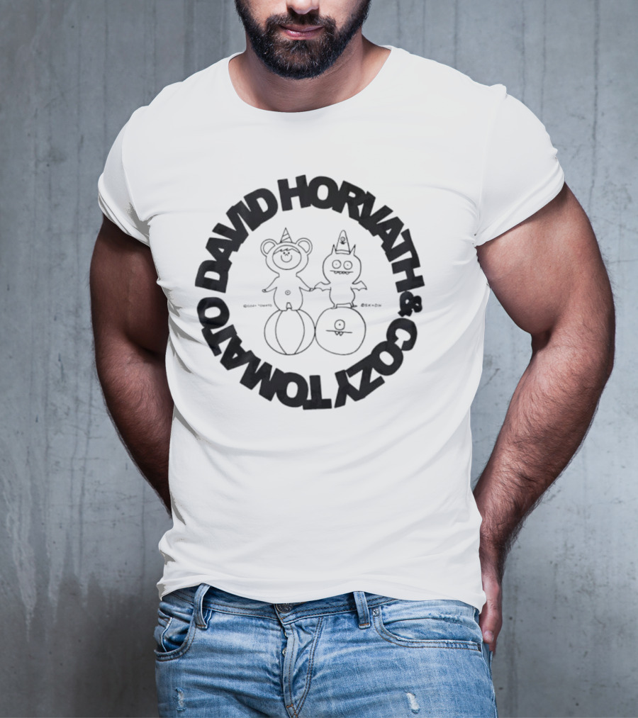 David Horvath Cozy Tomato Bear Tomato Character Design T-Shirt
