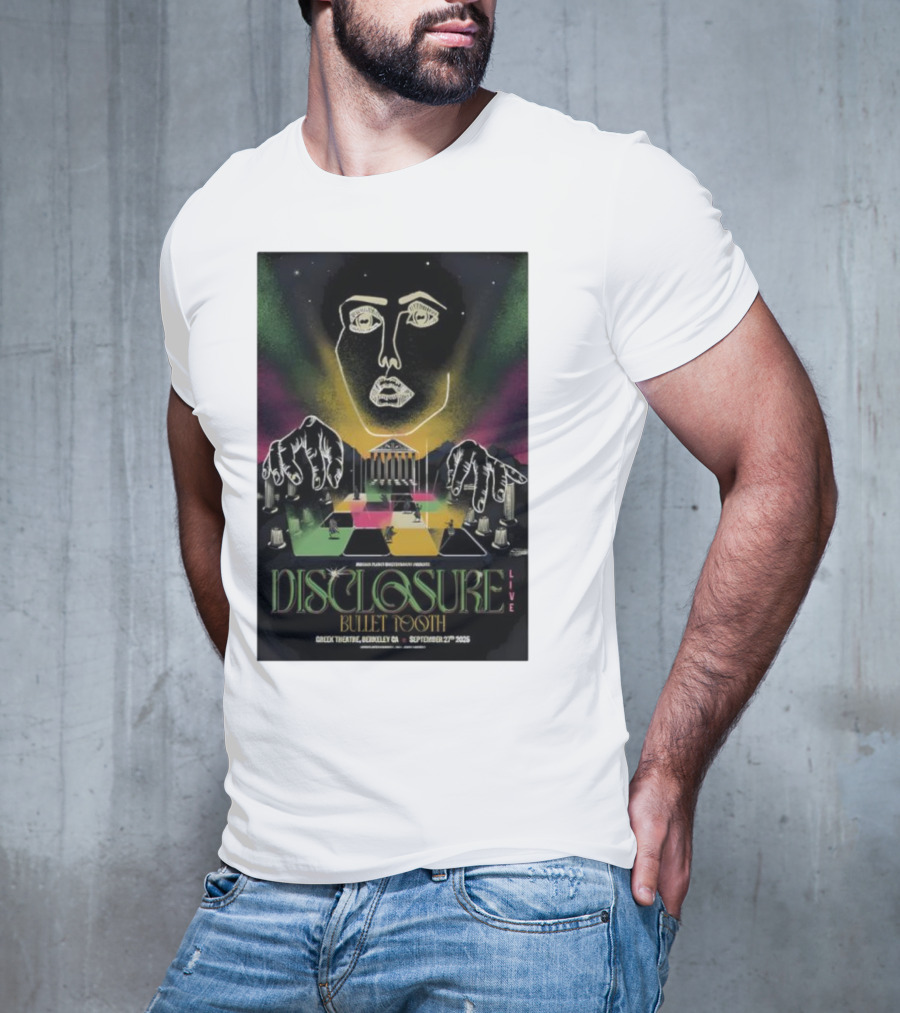 Disclosure Live Bullet Tooth September 27th 2025 Greek Theatre Berkeley CA T-Shirt