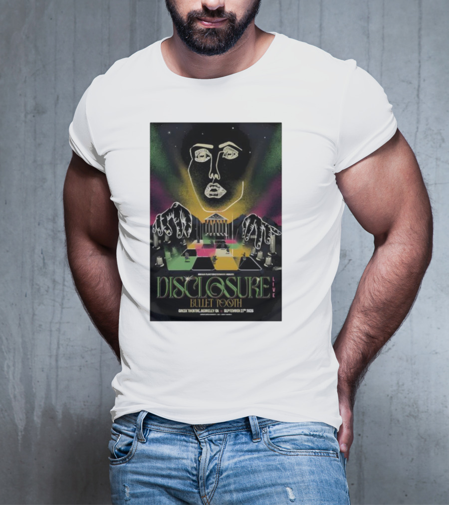 Disclosure Live Bullet Tooth September 27th 2025 Greek Theatre Berkeley CA T-Shirt