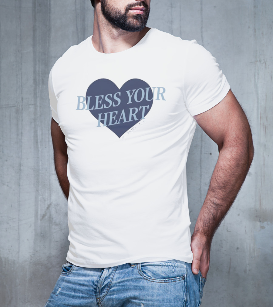 Bless Your Heart Megan Moroney Heart Design T-Shirt