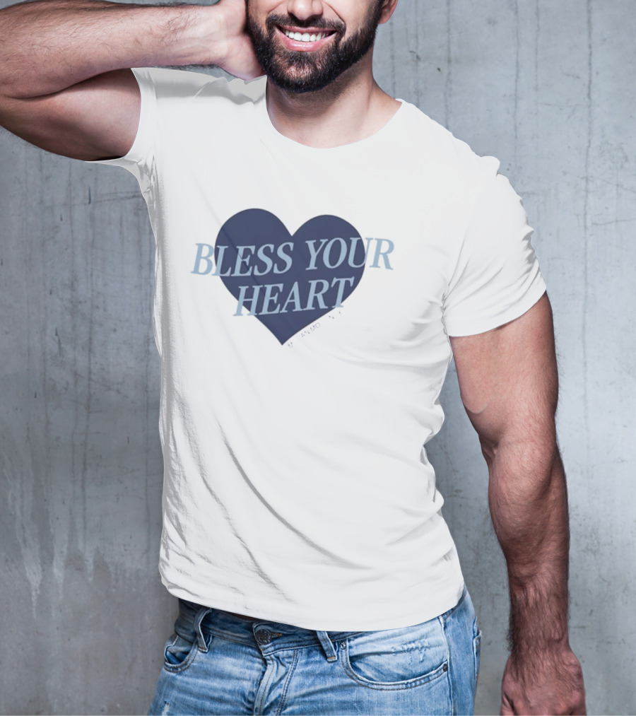Bless Your Heart Megan Moroney Heart Design T-Shirt