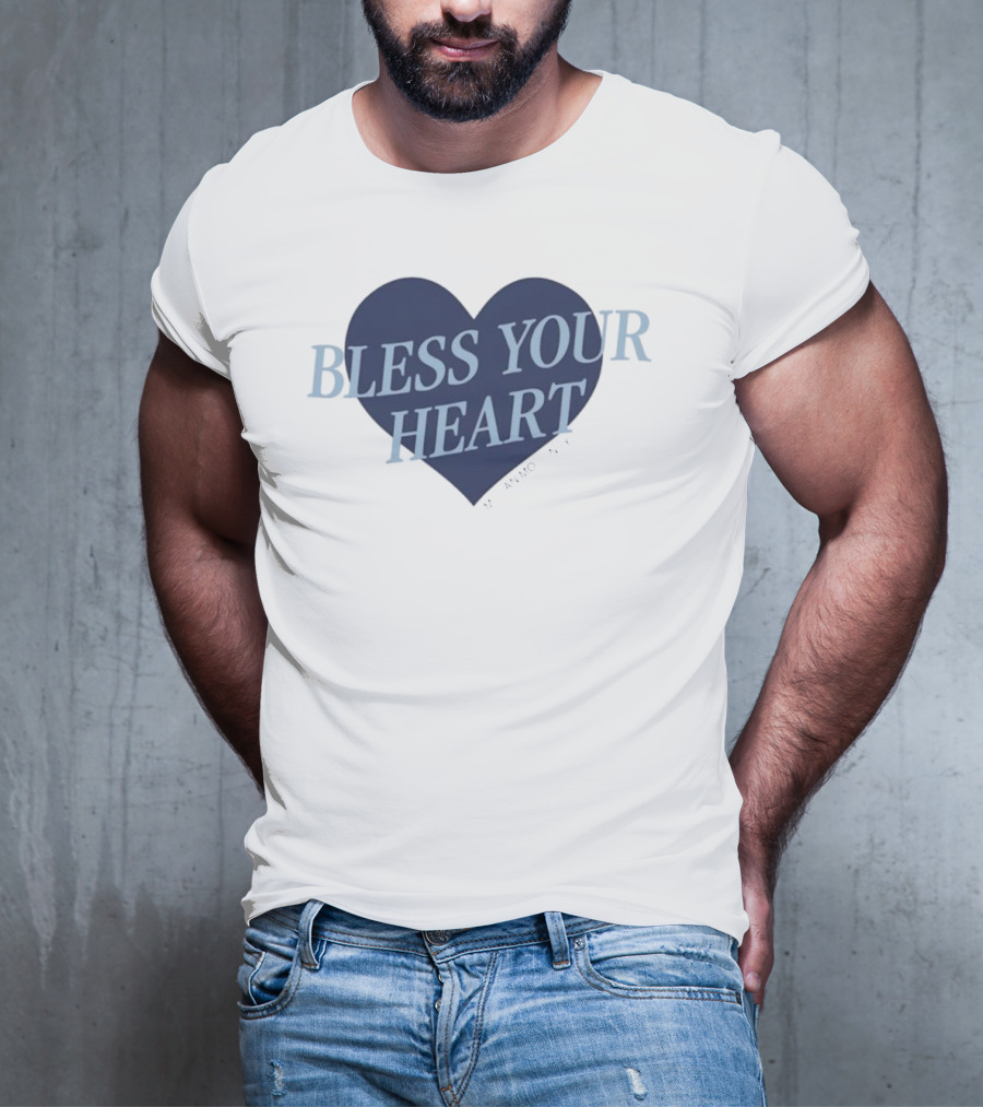 Bless Your Heart Megan Moroney Heart Design T-Shirt