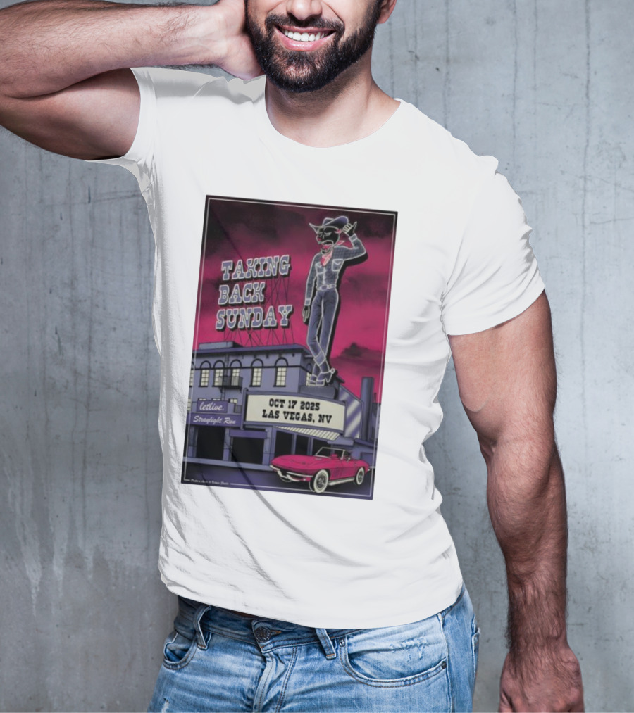 Taking Back Sunday October 17 2025 Las Vegas NV Letlive Straylight Run T-Shirt