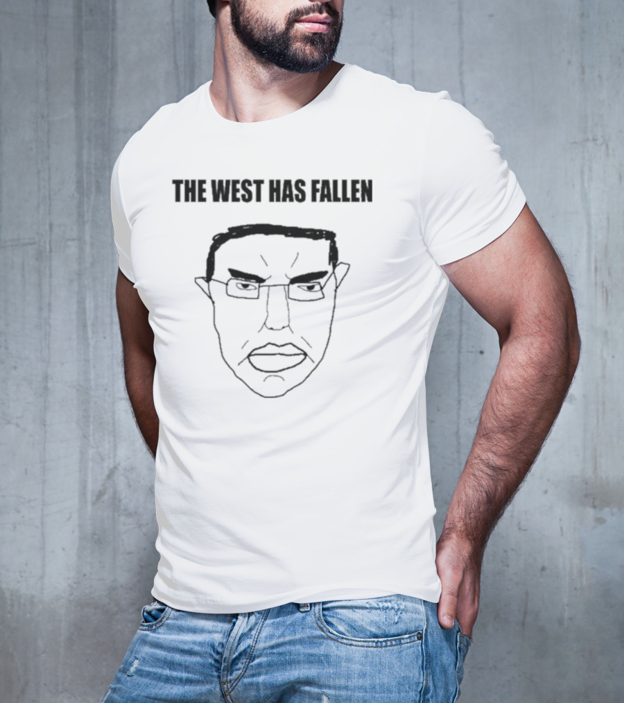 The West Has Fallen Sketch Face Outline T-Shirt