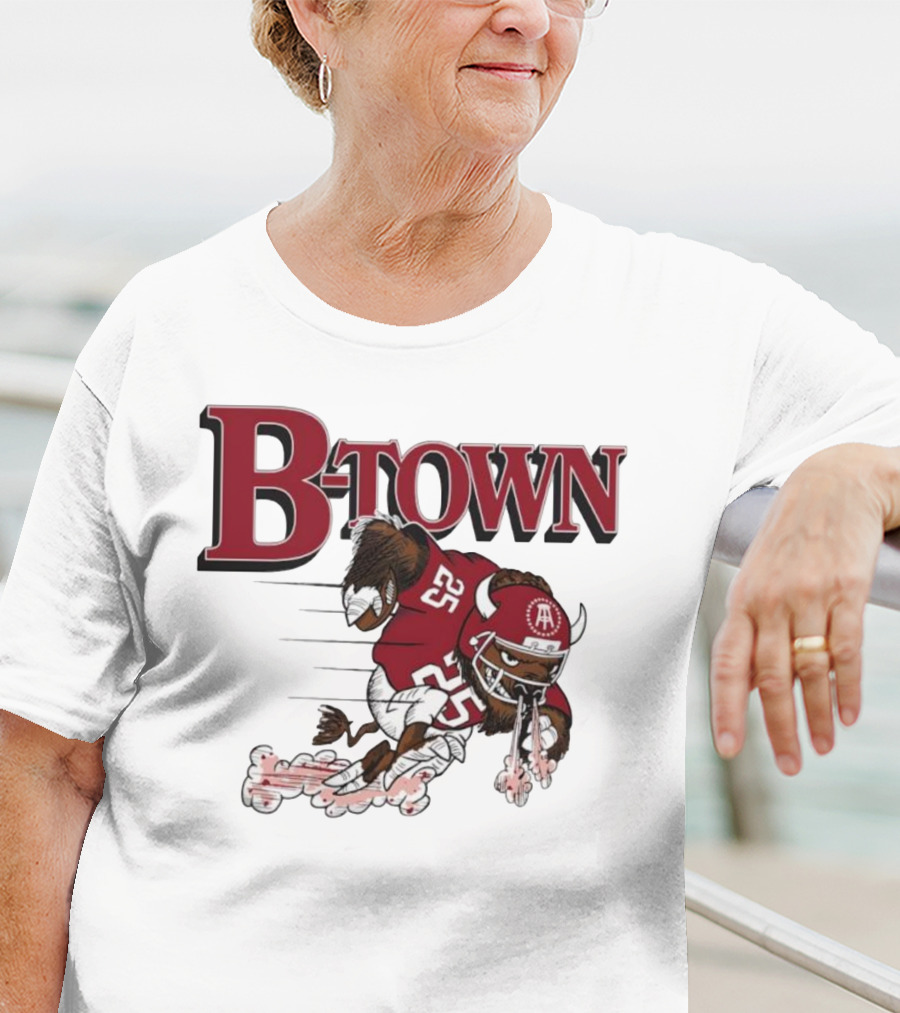 B-Town Bison Football Indiana Sooners 25 T-Shirt