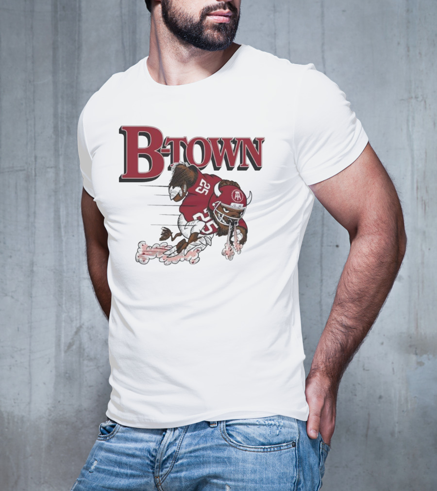 B-Town Bison Football Indiana Sooners 25 T-Shirt