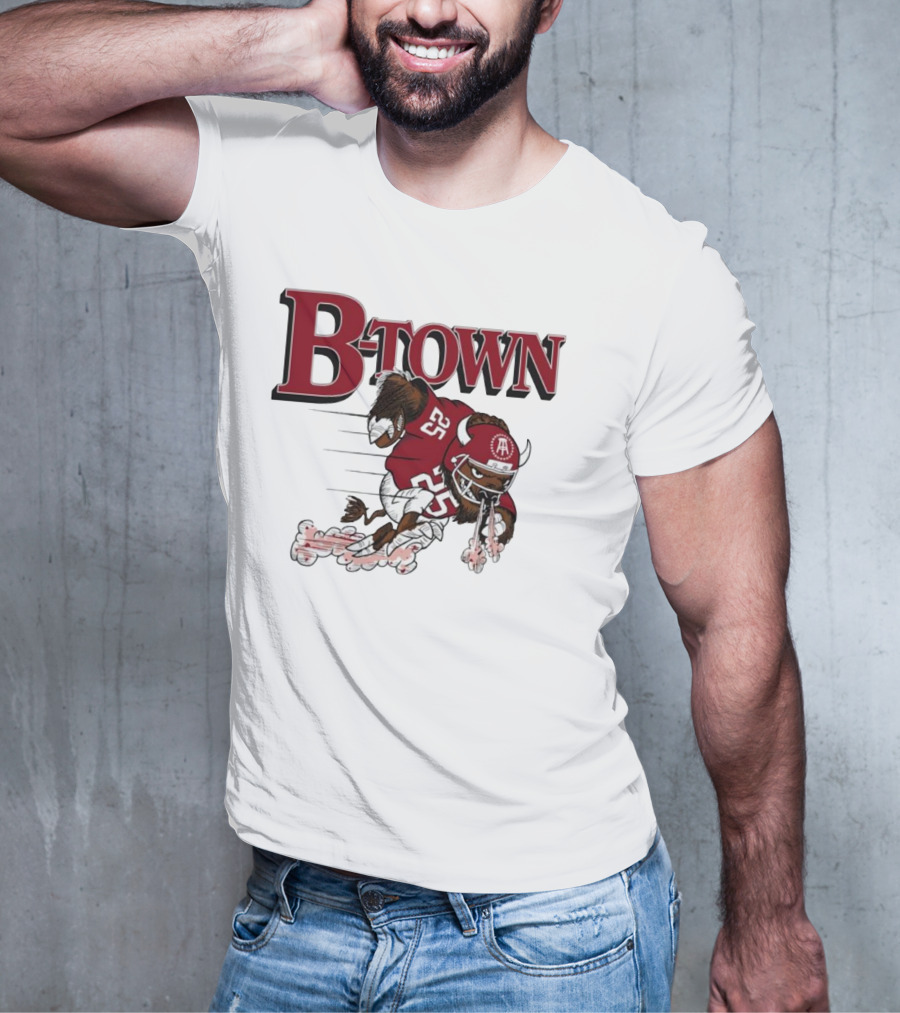 B-Town Bison Football Indiana Sooners 25 T-Shirt