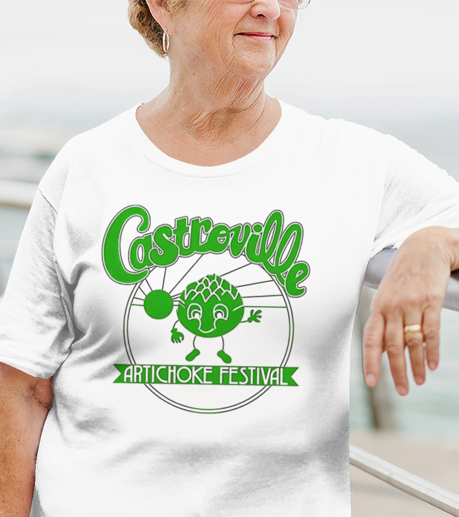 Castroville Artichoke Festival Fun Green Character T-Shirt