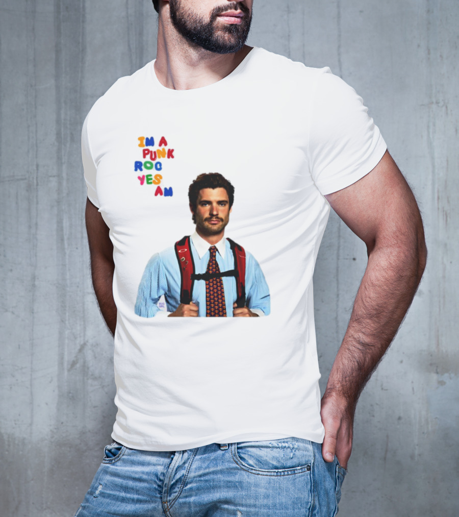 I'm A Punk Rocker Yes I Am Businessman With Backpack T-Shirt