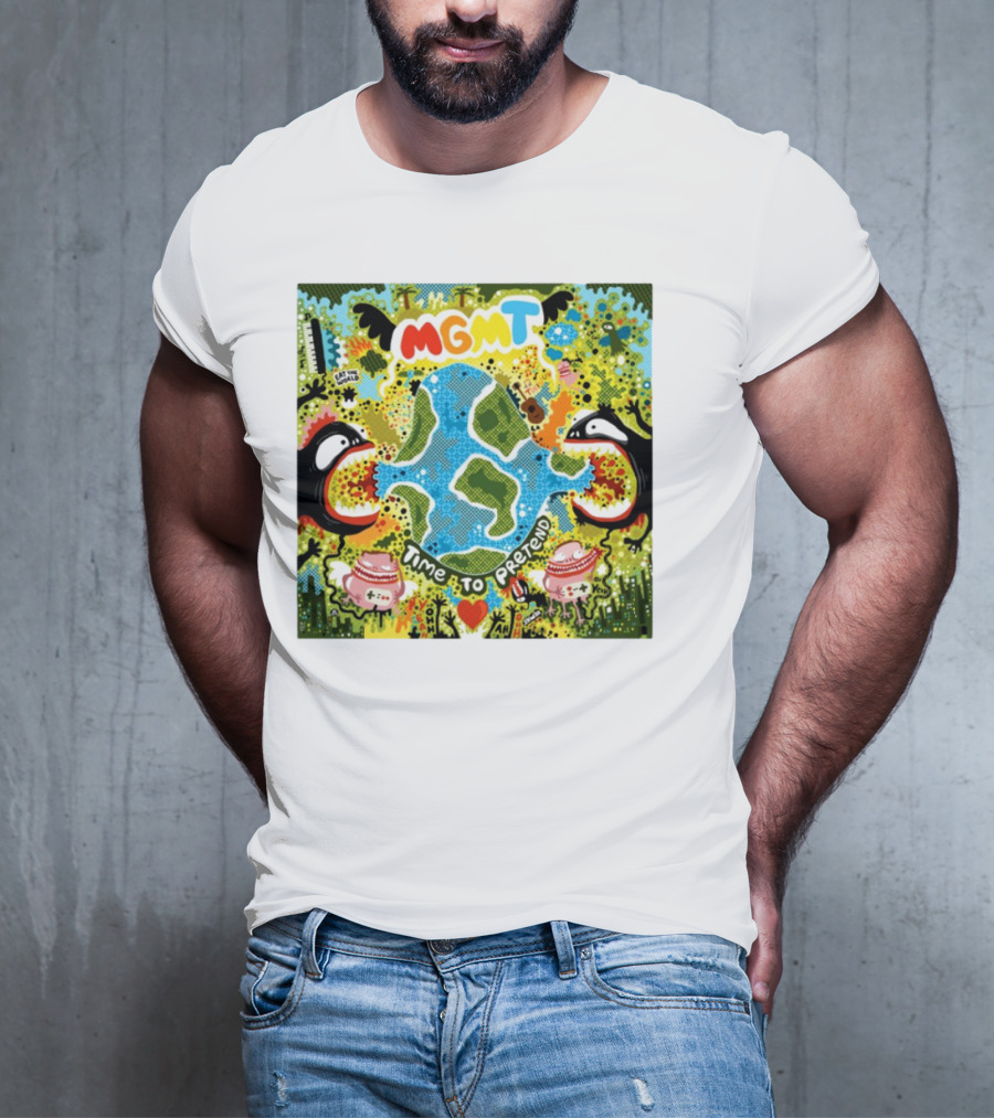 MGMT Time To Pretend EP Colorful Nature Fantasy Album Art T-Shirt