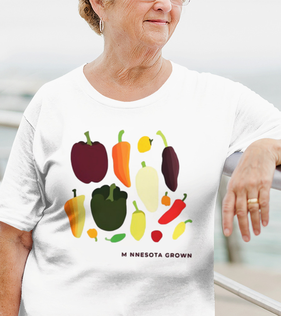 Minnesota Grown Colorful Peppers Variety T-Shirt