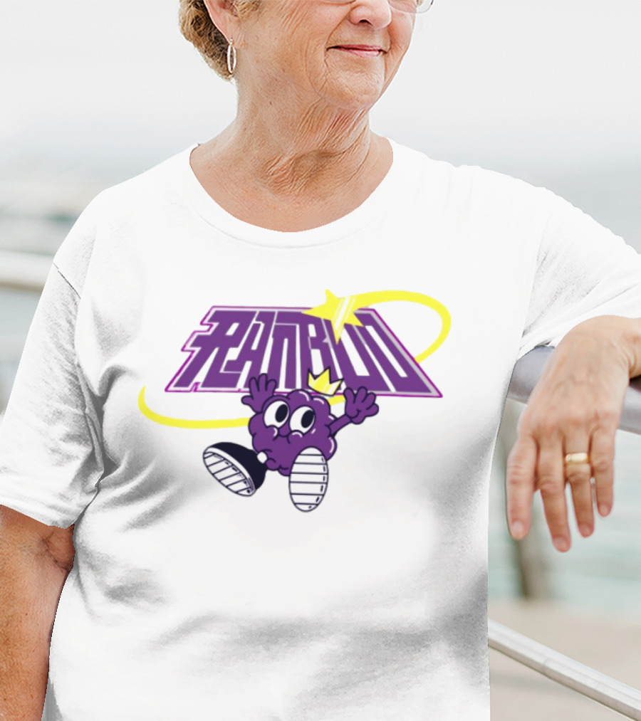 Ranboo Sneaker Crowned Purple Character With Yellow Swirl And Sneakers T-Shirt