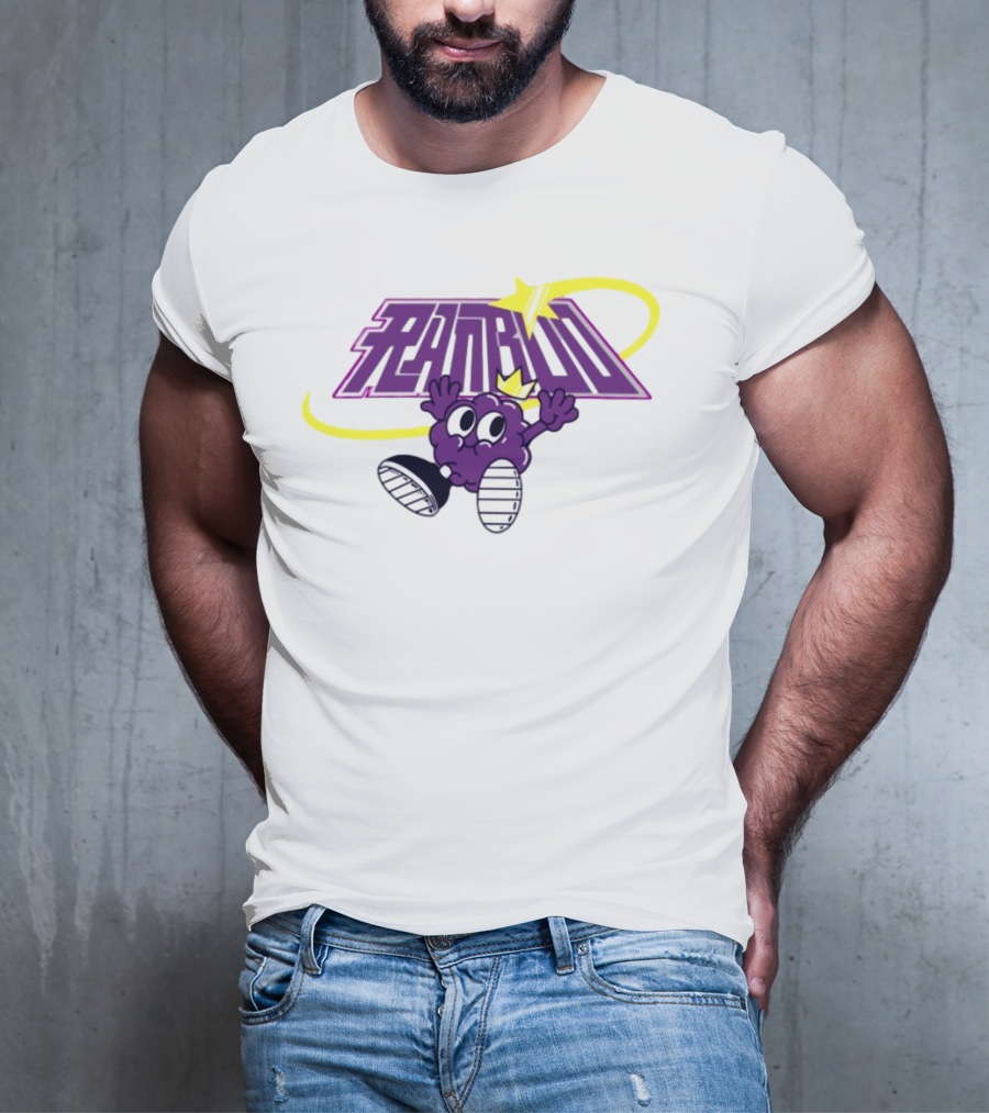 Ranboo Sneaker Crowned Purple Character With Yellow Swirl And Sneakers T-Shirt