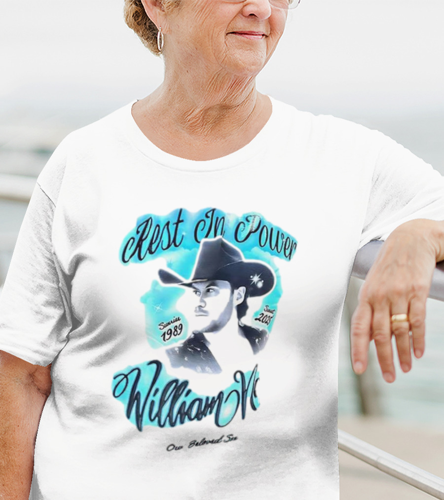 Rest In Power William Neff Sunrise 1989 Sunset 2023 Cowboy Hat Memorial T-Shirt