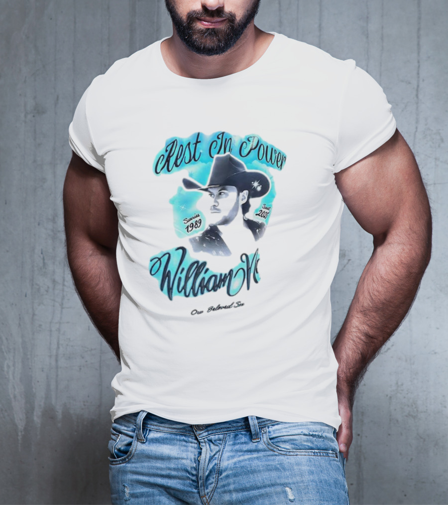 Rest In Power William Neff Sunrise 1989 Sunset 2023 Cowboy Hat Memorial T-Shirt
