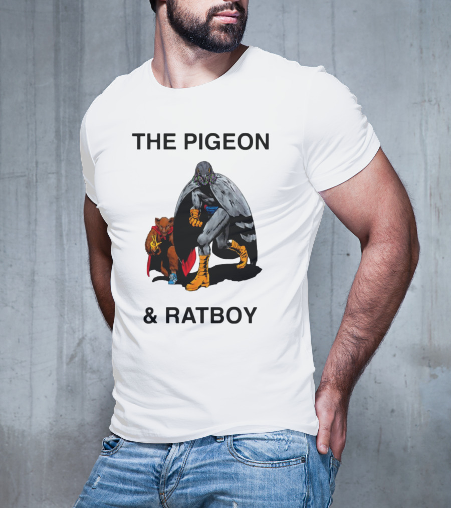 The Pigeon And Ratboy Superhero Duo Graphic T-Shirt