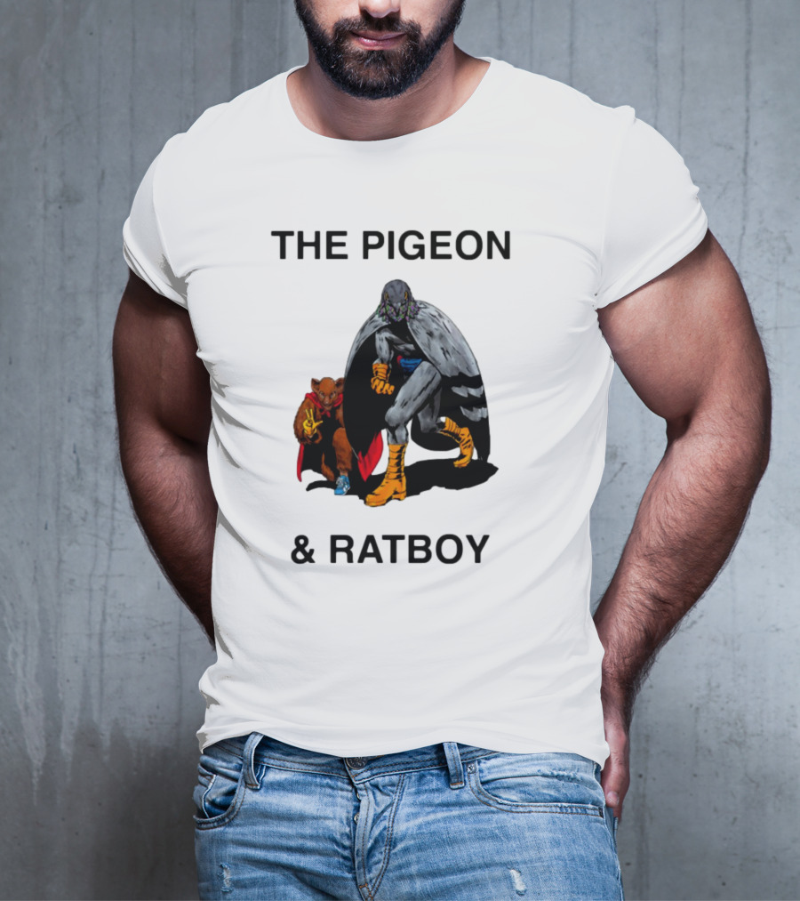 The Pigeon And Ratboy Superhero Duo Graphic T-Shirt