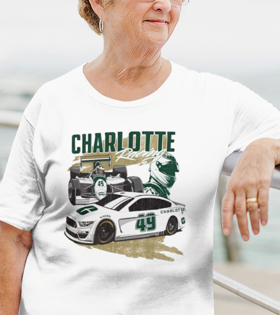 Charlotte Racing Car 49 UNC Niners Racing Team T-Shirt
