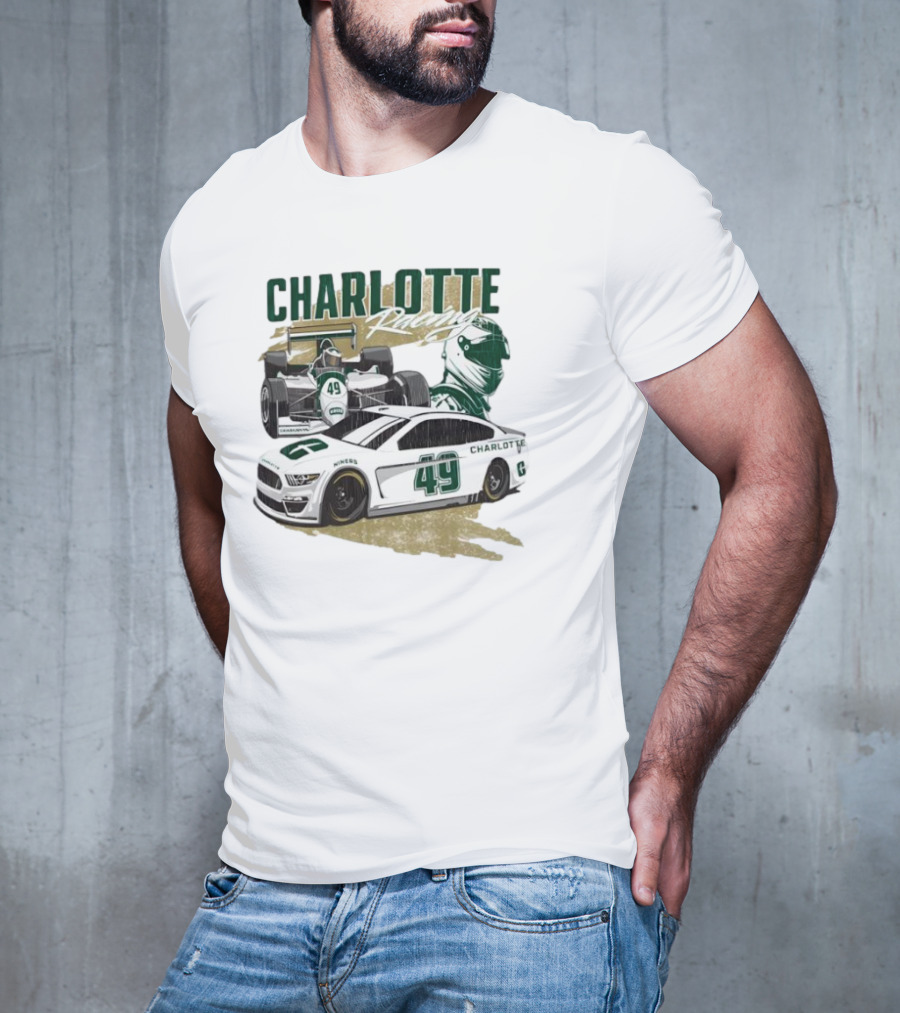 Charlotte Racing Car 49 UNC Niners Racing Team T-Shirt
