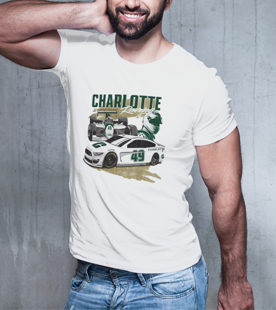 Charlotte Racing Car 49 UNC Niners Racing Team T-Shirt